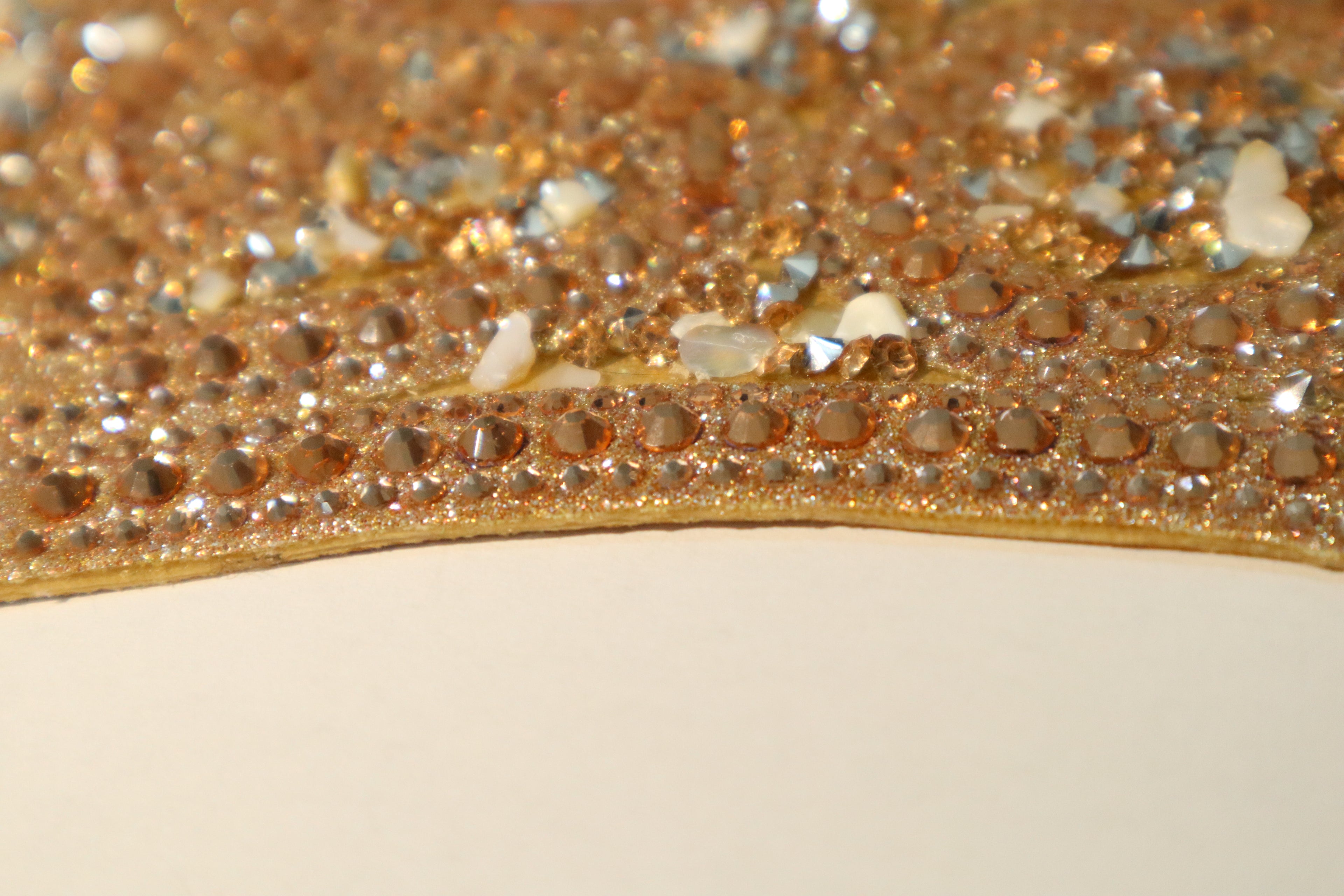 Rose Gold Crystal Rhinestone Shoe Upper