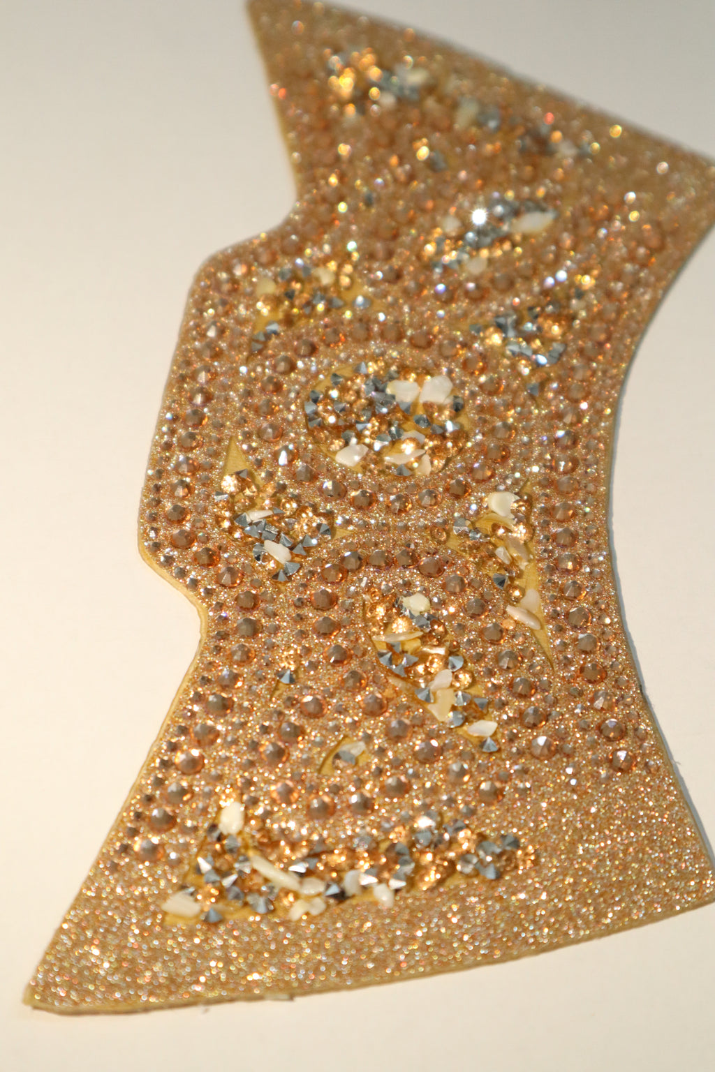Rose Gold Crystal Rhinestone Shoe Upper