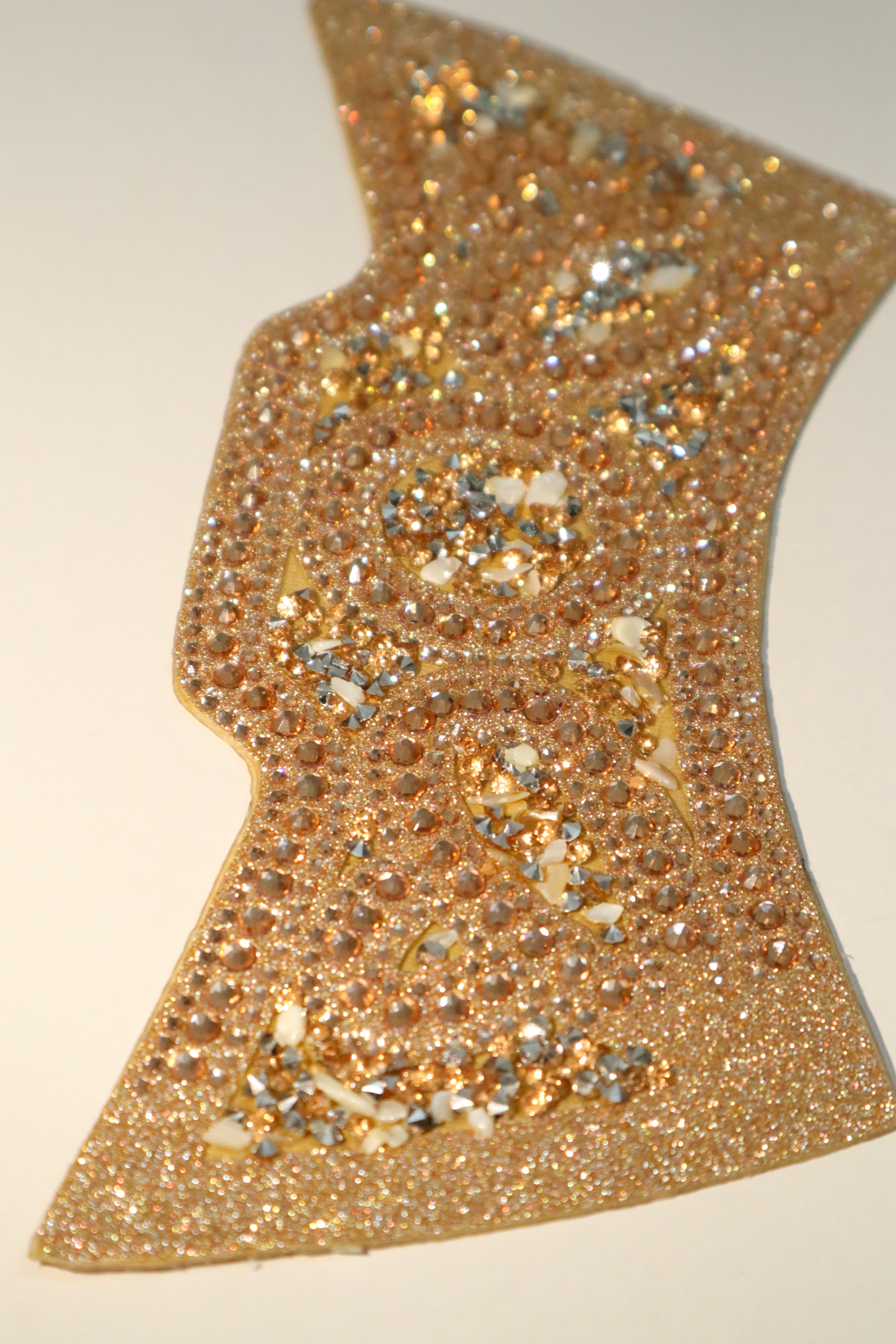 Rose Gold Crystal Rhinestone Shoe Upper