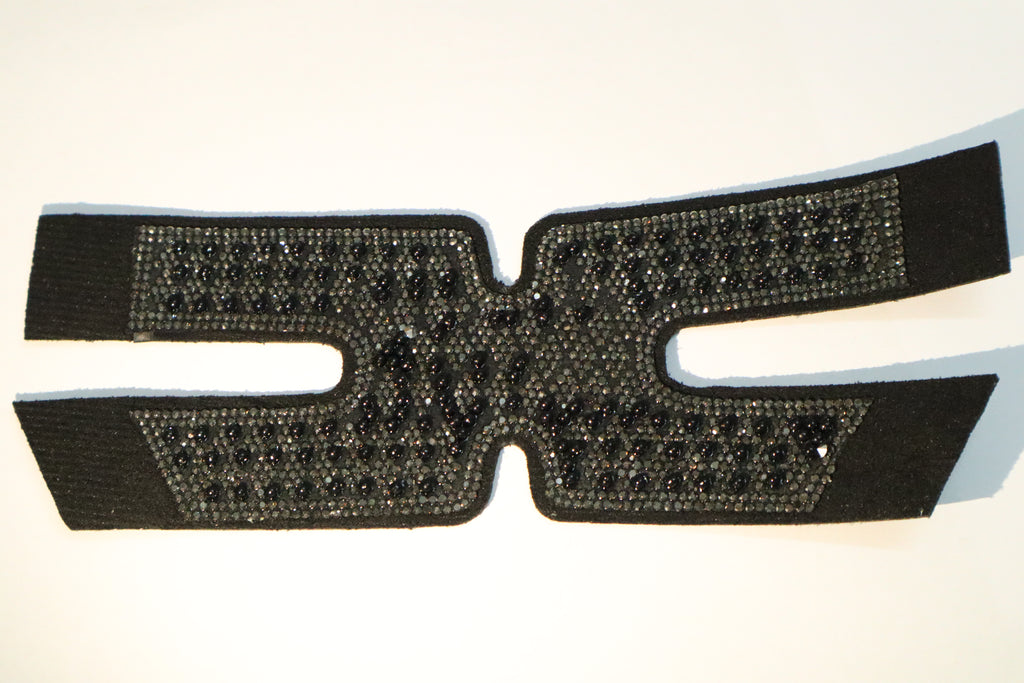 Black Rhinestone Shoe Upper