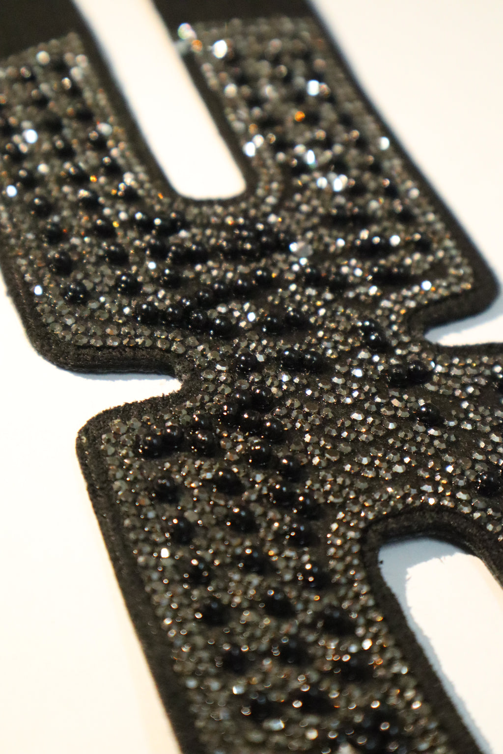Black Rhinestone Shoe Upper